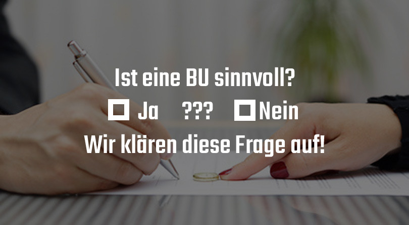 Test für BU Berufsunfähigkeitsversicherung abschliessen sinnvoll