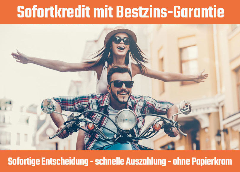 Sofortkredit mit Bestzins-Garantie